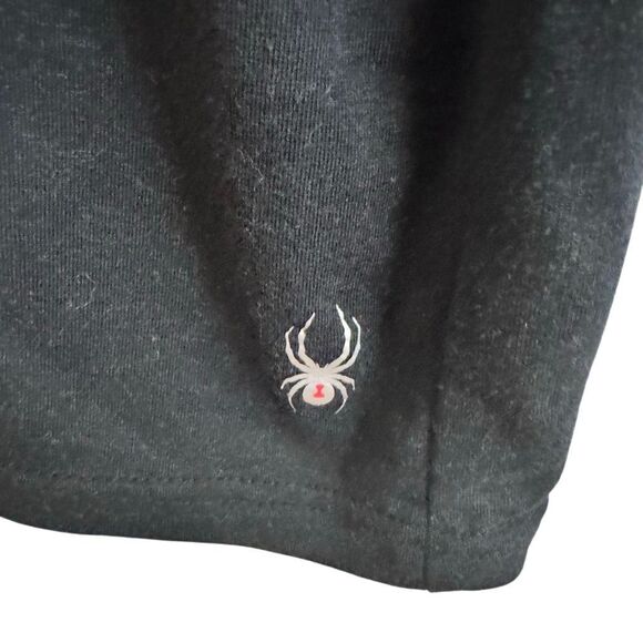 Spyder Black V-neck Tee Size Large - Picture 3 of 5